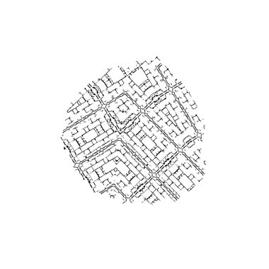 soyut siyah ve beyaz geometrik dekoratif çizim