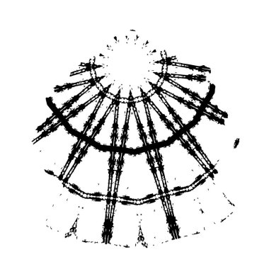 soyut siyah ve beyaz geometrik dekoratif çizim