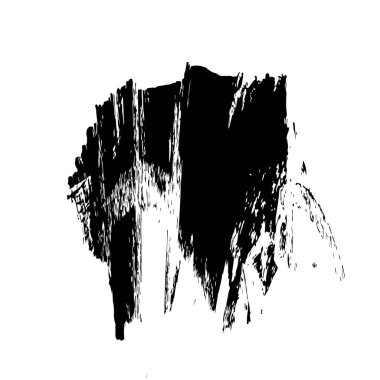 Beyaz arkaplanda soyut tek renkli leke, vektör illüstrasyonu