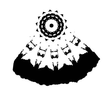 Soyut grunge arkaplanı. Monokrom dokusu. Siyah ve beyaz desenli arkaplan