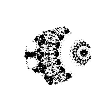 Soyut grunge arkaplanı. Monokrom dokusu. Siyah ve beyaz desenli arkaplan