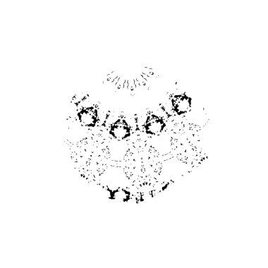 Soyut grunge arkaplanı. Monokrom dokusu. Siyah ve beyaz desenli arkaplan