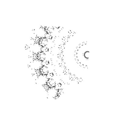 Soyut grunge arkaplanı. Monokrom dokusu. Siyah ve beyaz desenli arkaplan