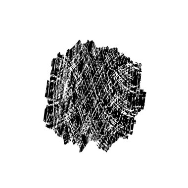 Beyaz arkaplanda siyah grunge mürekkep fırçası darbeleri. 