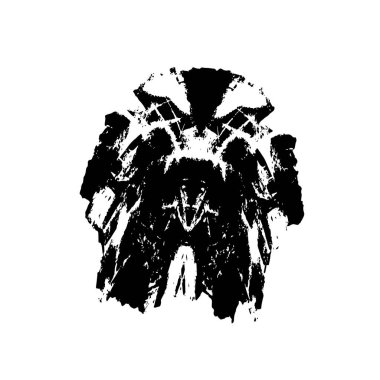 Soyut grunge arkaplanı. Monokrom dokusu. Siyah ve beyaz desenli arkaplan