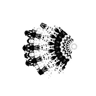 Soyut grunge arkaplanı. Monokrom dokusu. Siyah ve beyaz desenli arkaplan