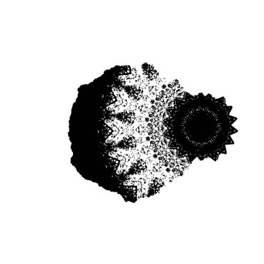 Soyut grunge arkaplanı. Monokrom dokusu. Siyah ve beyaz desenli arkaplan