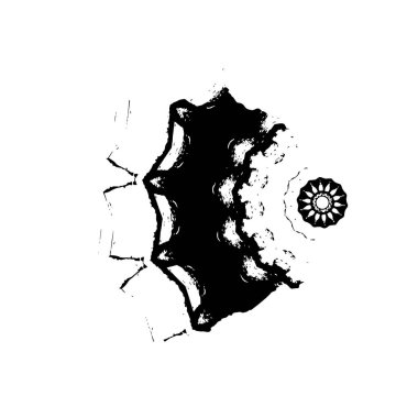 Soyut grunge arkaplanı. Monokrom dokusu. Siyah ve beyaz desenli arkaplan