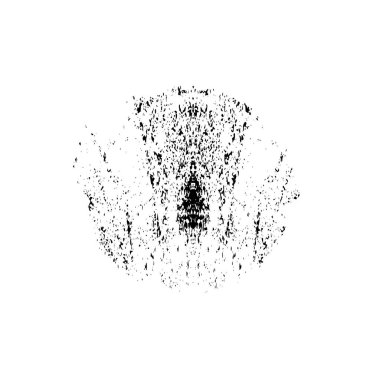 Soyut siyah mürekkep lekesi. Beyaz arka planda elle boyanmış bir element. vektör illüstrasyonu