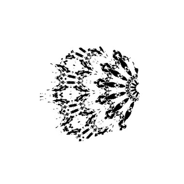 Soyut grunge arkaplanı. Monokrom dokusu. Siyah ve beyaz desenli arkaplan