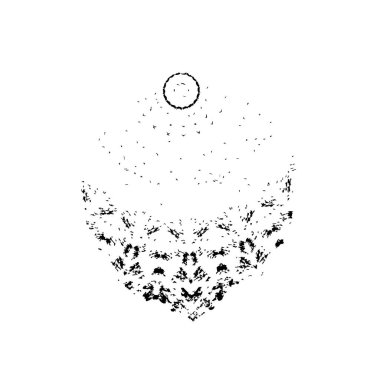 Grunge vektör arkaplanı. sıkıntı dokusu.