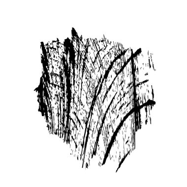 Beyaz arkaplanda soyut tek renkli leke, vektör illüstrasyonu