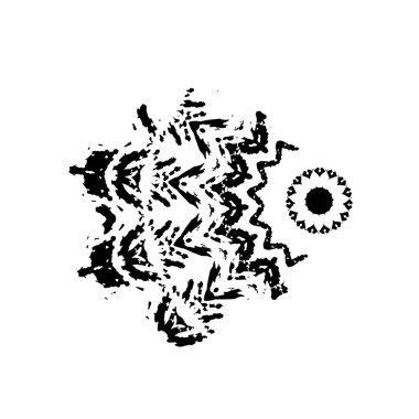 siyah fırça darbesi ve sınır. grunge soyut el - boyanmış elementler.