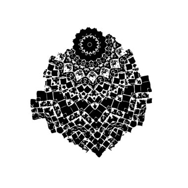 siyah fırça darbesi ve sınır. grunge soyut el - boyanmış elementler.