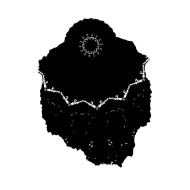 siyah fırça darbesi ve sınır. grunge soyut el - boyanmış elementler.