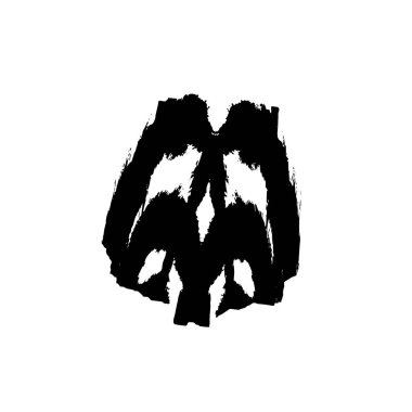 soyut siyah ve beyaz geometrik dekoratif çizim