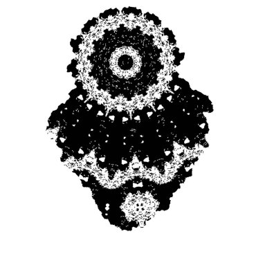 soyut siyah ve beyaz geometrik dekoratif çizim