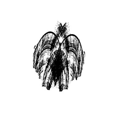 soyut siyah ve beyaz geometrik dekoratif çizim