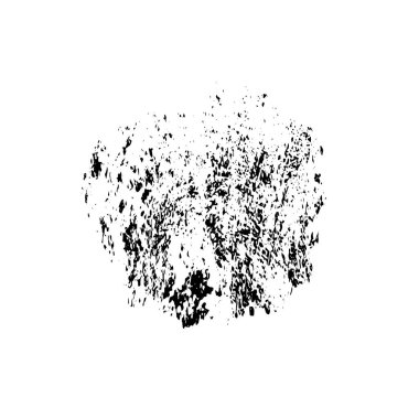 Soyut siyah mürekkep lekesi. Beyaz arka planda elle boyanmış bir element. vektör illüstrasyonu