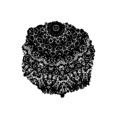 soyut siyah ve beyaz geometrik dekoratif çizim