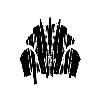 soyut siyah ve beyaz geometrik dekoratif çizim