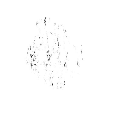 Soyut siyah mürekkep lekesi. Beyaz arka planda elle boyanmış bir element. vektör illüstrasyonu