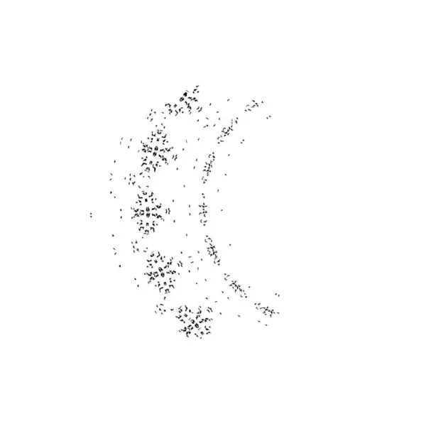 抽象的なモノクロの幾何学的な装飾的なデッサン — ストックベクタ