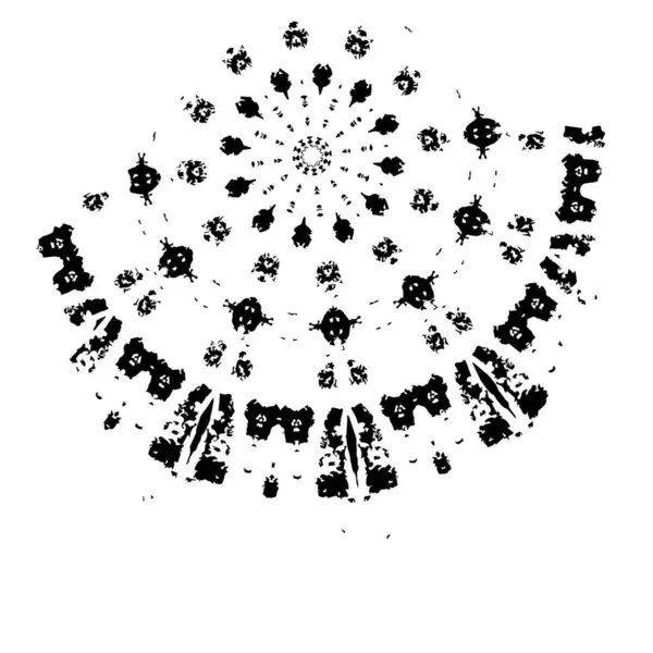 抽象黑白几何装饰水花画 — 图库矢量图片