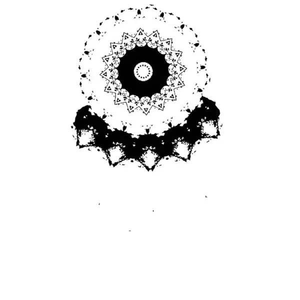 Abstrait Noir Blanc Géométrique Dessin Éclaboussure Décorative — Image vectorielle