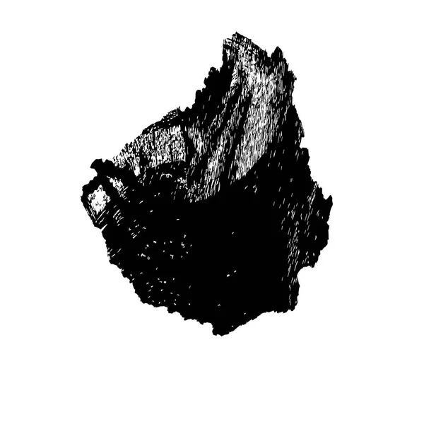 Abstraktní Černobílá Geometrická Dekorativní Stříkací Kresba — Stockový vektor