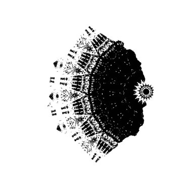 siyah fırça darbesi ve sınır. grunge soyut el - boyanmış elementler.