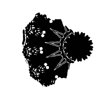 siyah fırça darbesi ve sınır. grunge soyut el - boyanmış elementler.