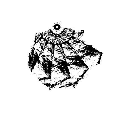 siyah fırça darbesi ve sınır. grunge soyut el - boyanmış elementler.