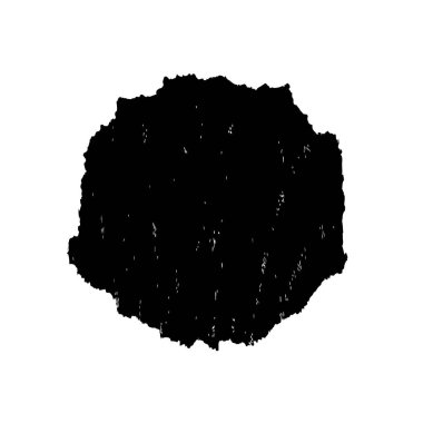 Soyut siyah mürekkep lekesi. Beyaz arka planda elle boyanmış bir element. vektör illüstrasyonu