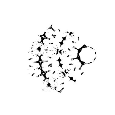 siyah beyaz geometrik dekoratif çizim