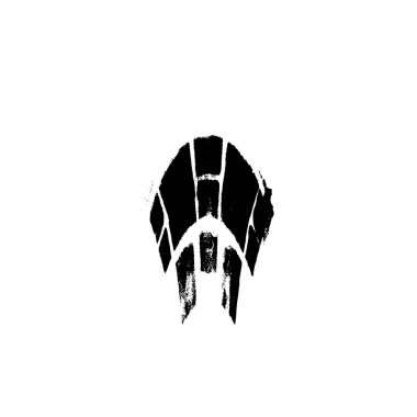 siyah beyaz geometrik dekoratif çizim