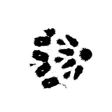 Vektör çizimi. Beyaz arkaplanda soyut geometrik şekil. 