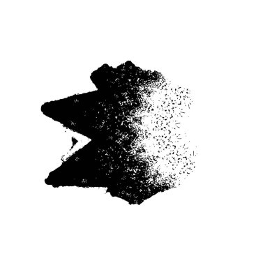 Vektör çizimi. Beyaz arkaplanda soyut geometrik şekil. 