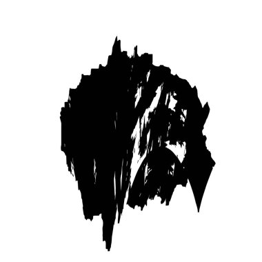 Vektör çizimi. Beyaz arkaplanda soyut geometrik şekil. 