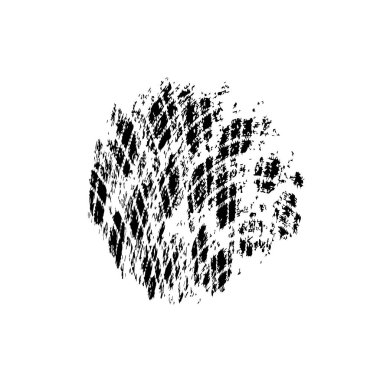 Vektör çizimi. Beyaz arkaplanda soyut geometrik şekil. 