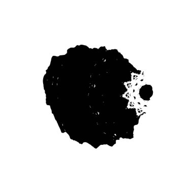 Vektör çizimi. Beyaz arkaplanda soyut geometrik şekil. 