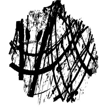 Beyaz arkaplanda soyut grunge ögesi, vektör illüstrasyonu