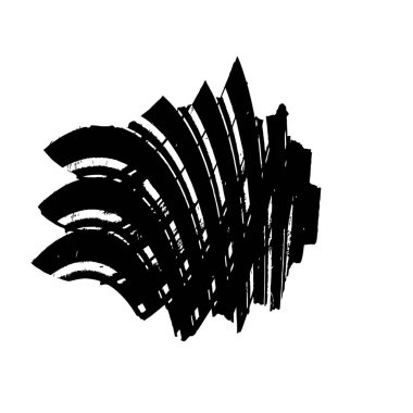 Beyaz arkaplanda soyut grunge ögesi, vektör illüstrasyonu