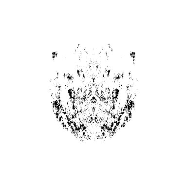 Vektör çizimi. Beyaz arkaplanda soyut geometrik şekil. 