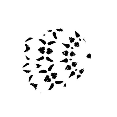 Vektör çizimi. Beyaz arkaplanda soyut geometrik şekil. 