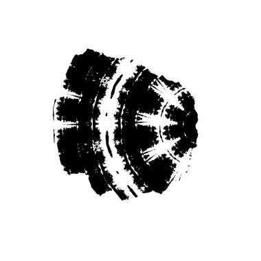 Vektör çizimi. Beyaz arkaplanda soyut geometrik şekil. 