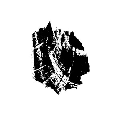 Vektör çizimi. Beyaz arkaplanda soyut geometrik şekil. 