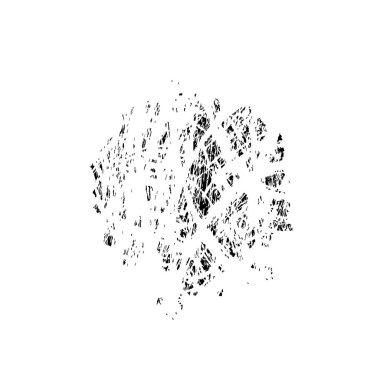 Vektör çizimi. Beyaz arkaplanda soyut geometrik şekil. 