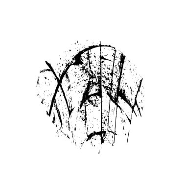 Vektör çizimi. Beyaz arkaplanda soyut geometrik şekil. 