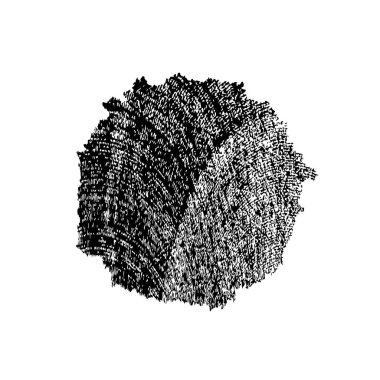 Vektör çizimi. Beyaz arkaplanda soyut geometrik şekil. 